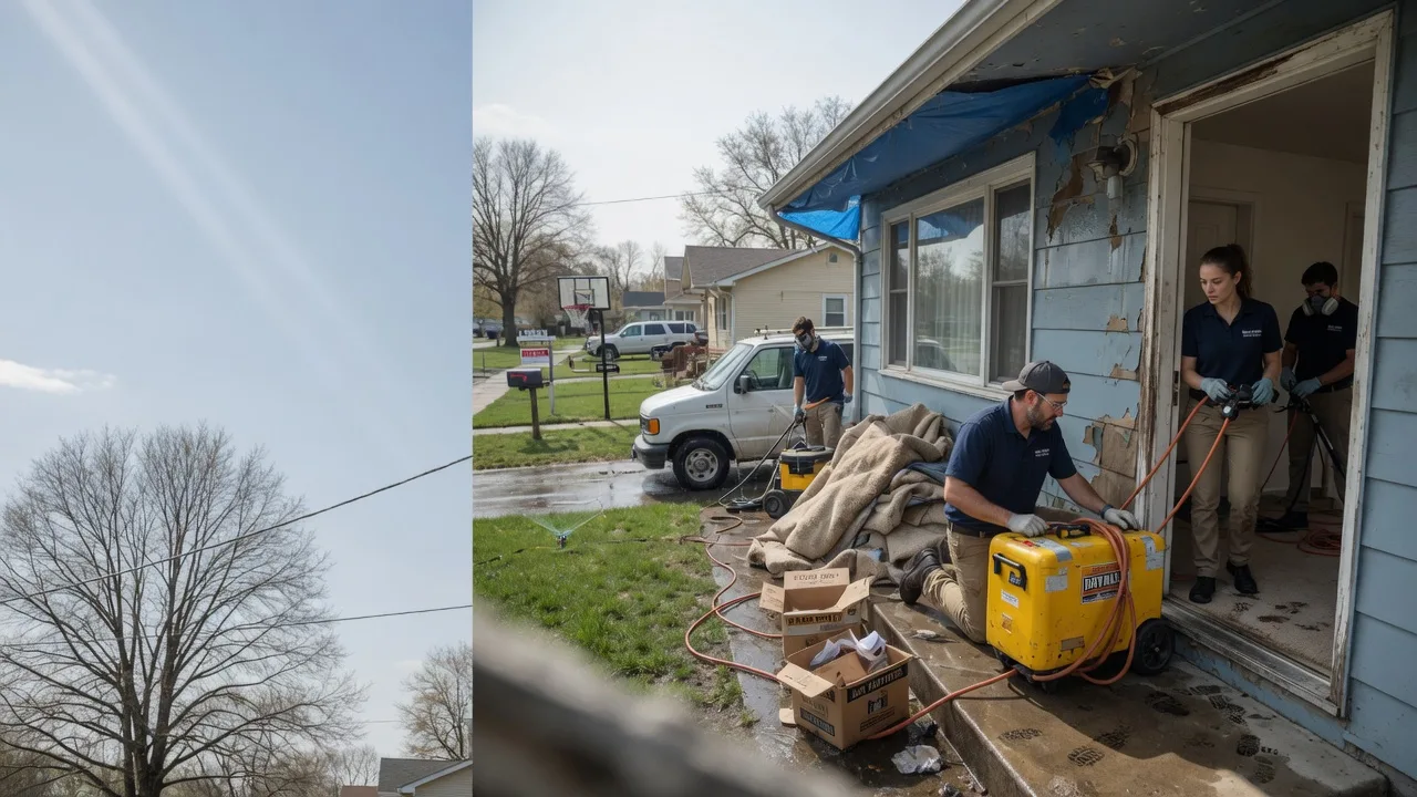 Basement Flood Cleanup in Cleves, OH near me